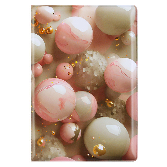 Обложка д/паспорта пвх fiorenzo "marble balls"