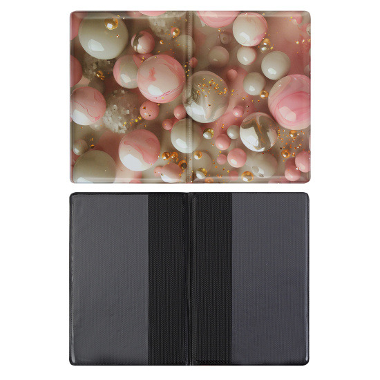 Обложка д/паспорта пвх fiorenzo "marble balls"