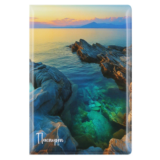 Обложка д/паспорта пвх кокос "природа"