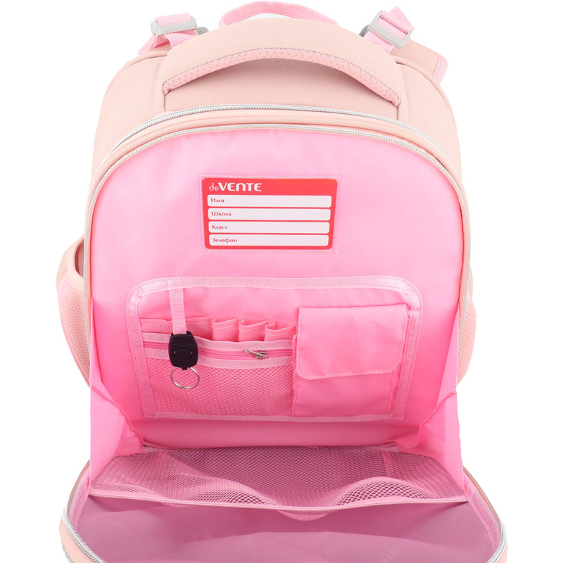 Рюкзак devente "choice. my dream" персиковый 38х28х16см эрг.спинка+брелок