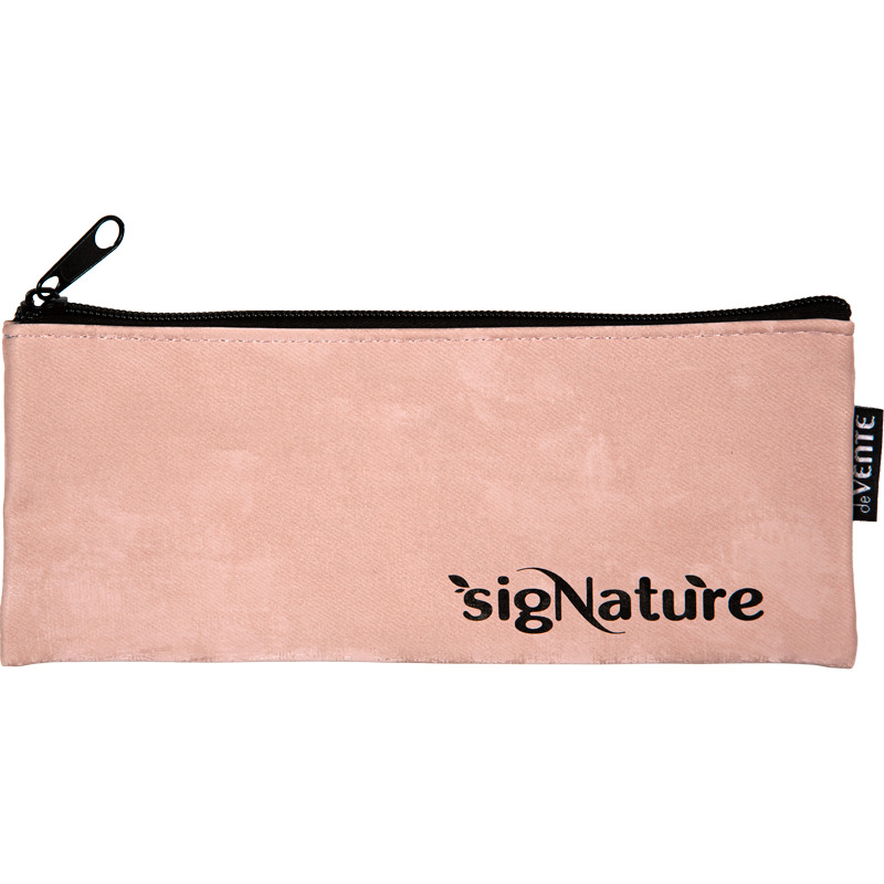 Пенал-косметичка на молнии devente "signature" пудровый 215х90х10мм кож.зам.