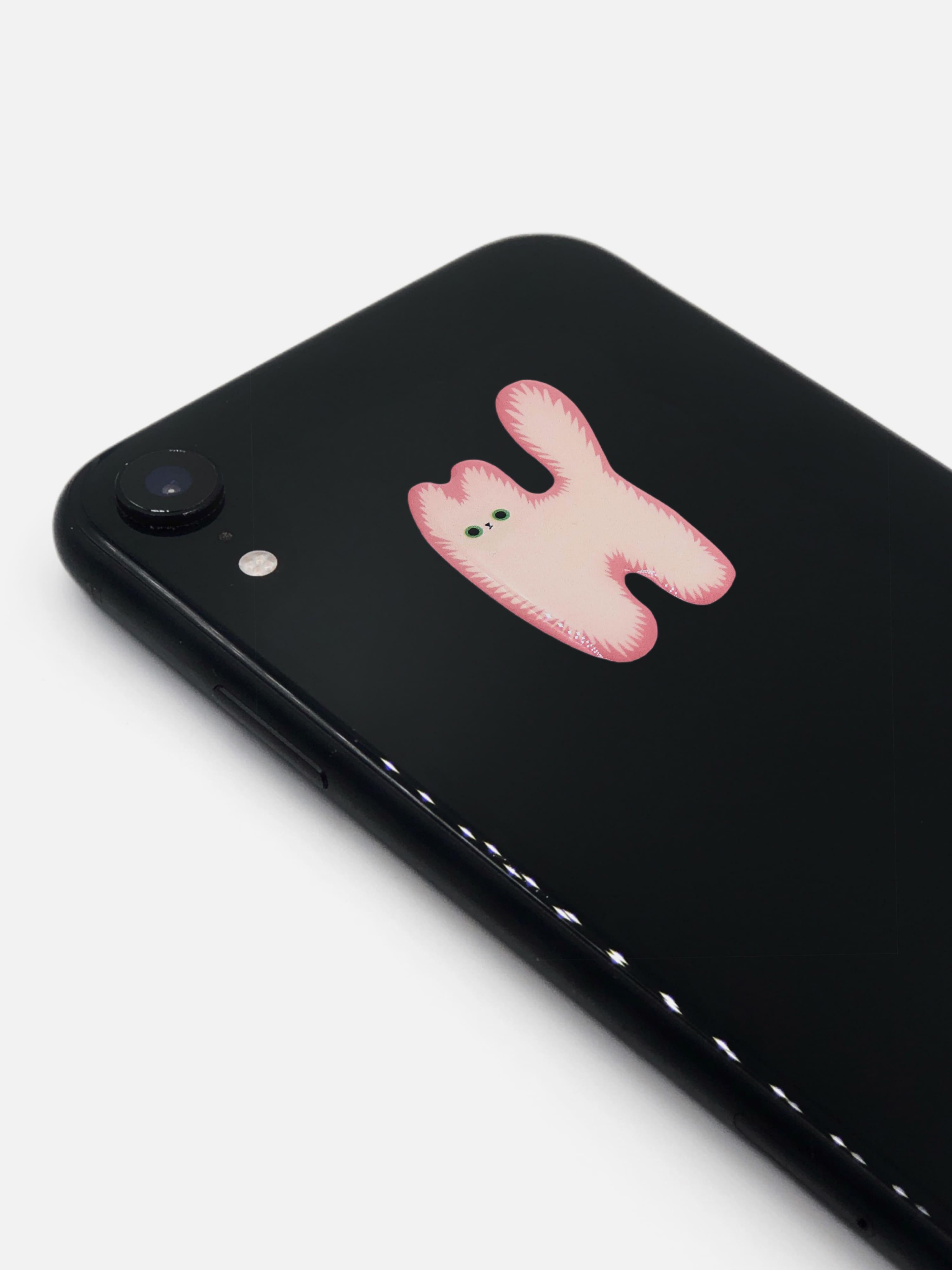 Наклейки объёмные "тревожный котик снежок"