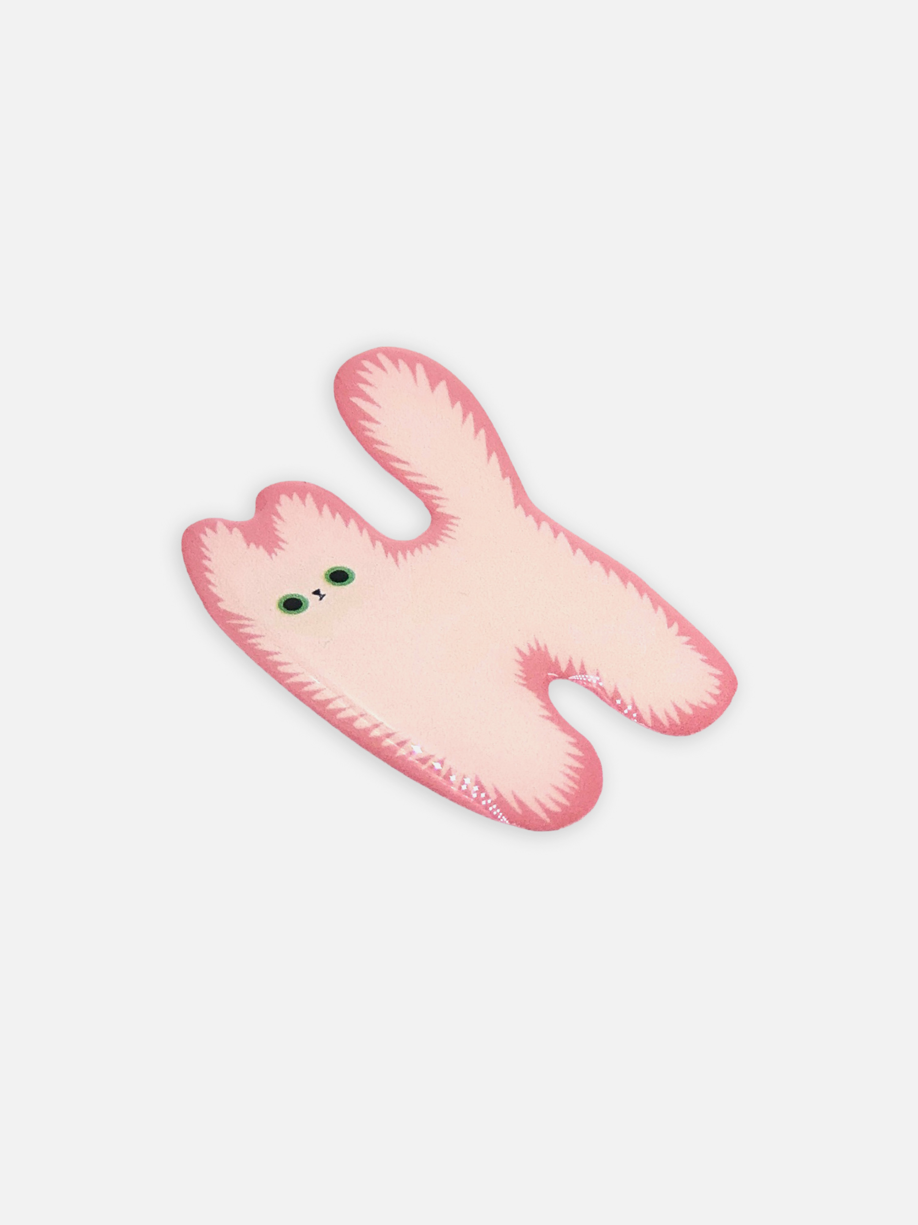 Наклейки объёмные "тревожный котик снежок"