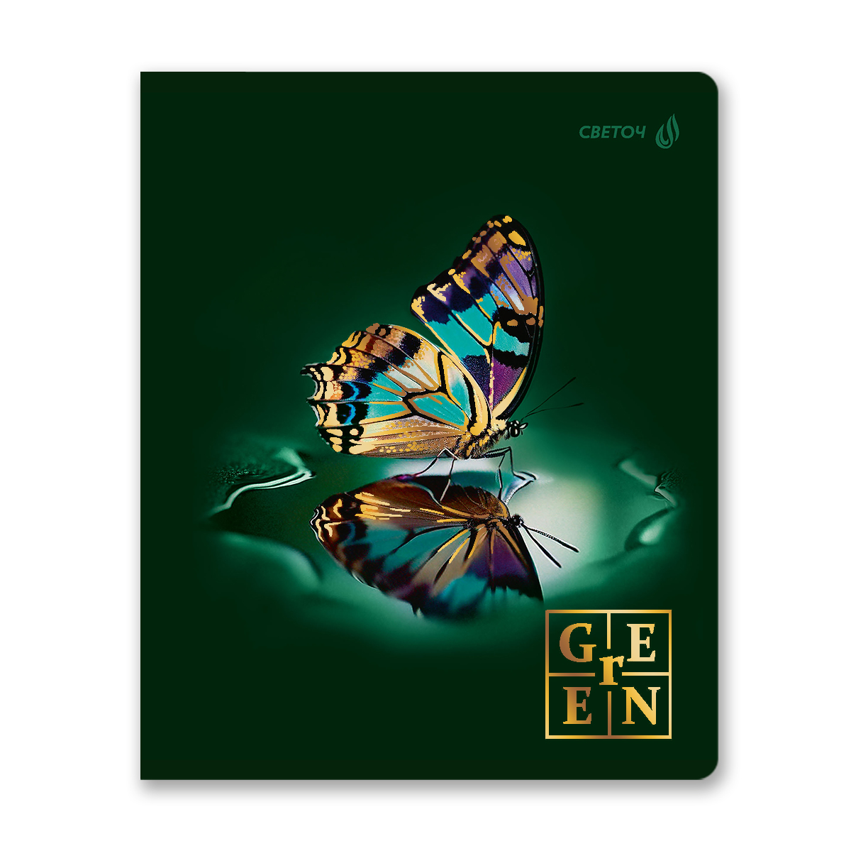 Тетрадь 48л. кл. "в цвете лета" (светоч) б/б,тиснен.фольгой,асс-т