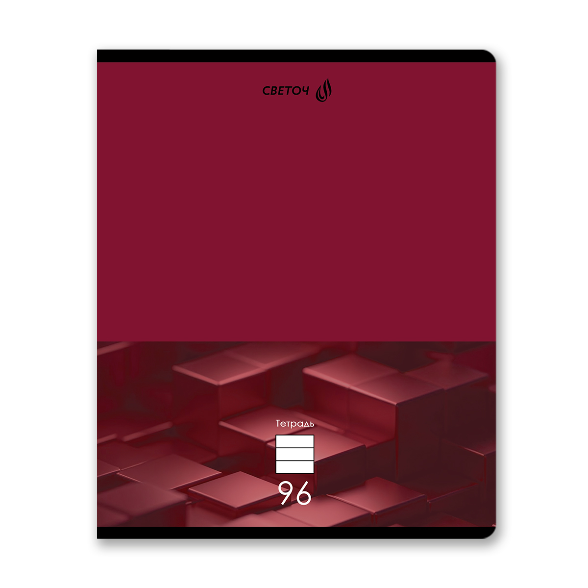 Тетрадь 96л. лин. "изящность линий" (светоч) б/б,асс-т