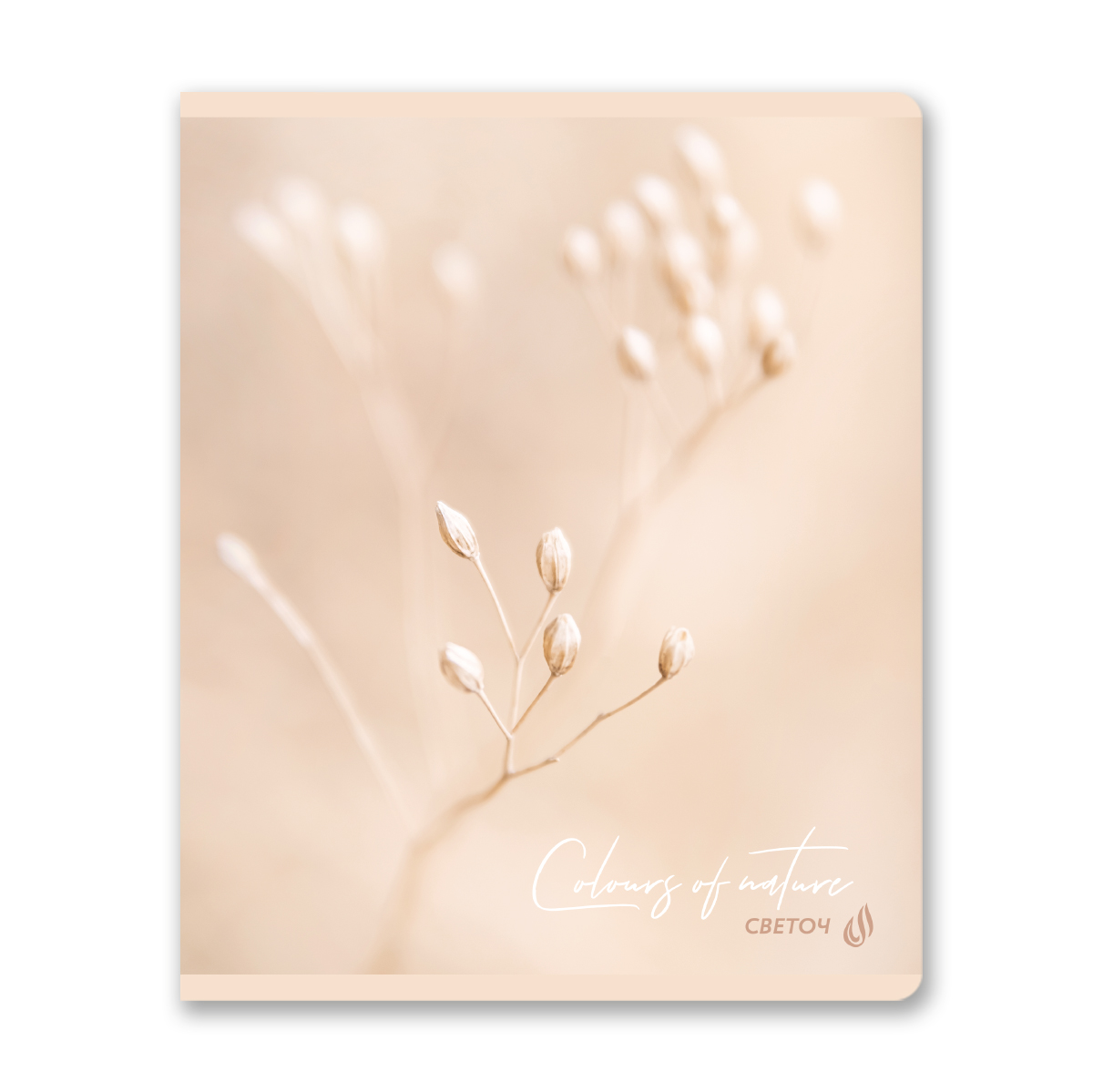 Тетрадь 48л. кл. "бежевый кашемир" (светоч) б/б,пласт.обл.,асс-т