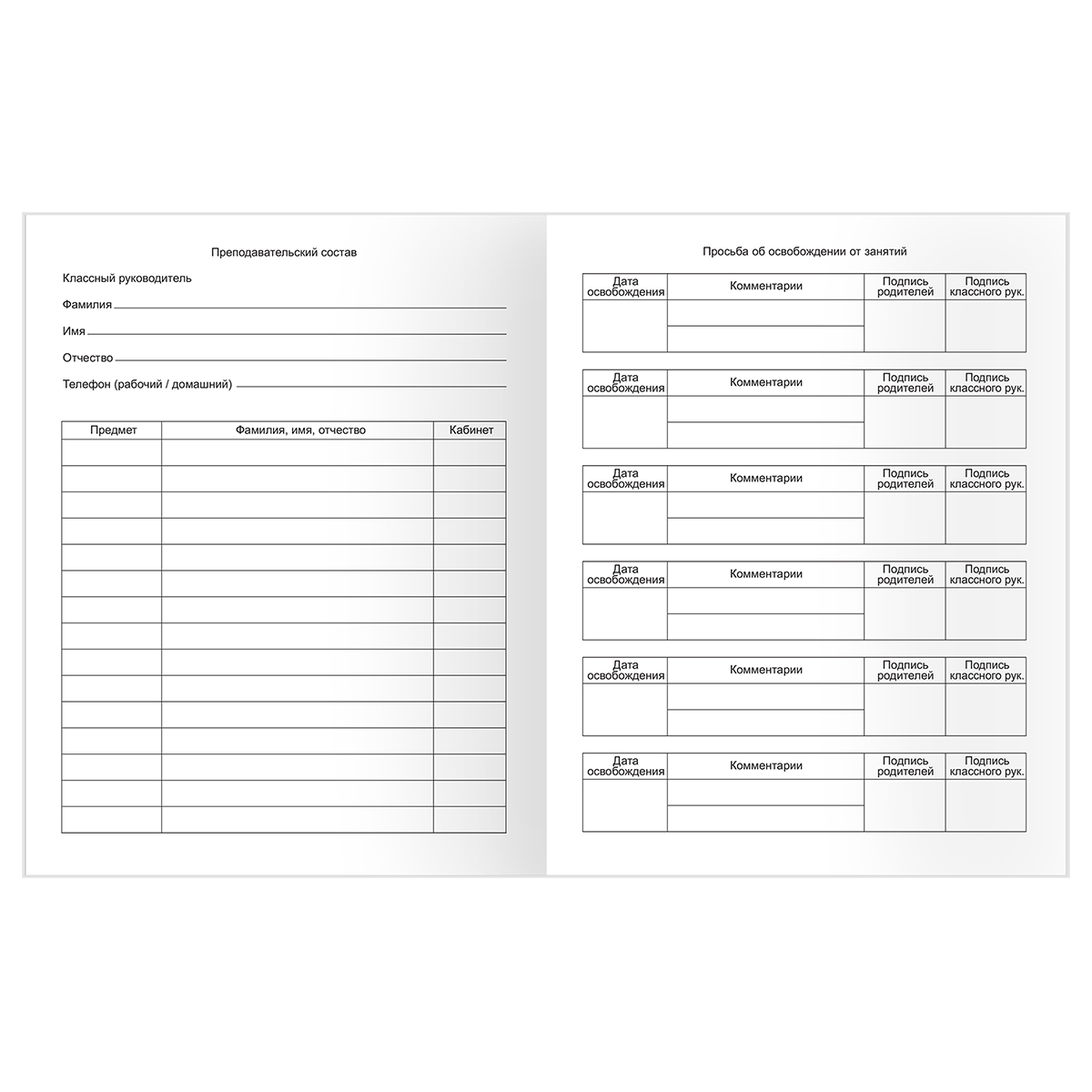 Дневник универс. пласт.обл. чёрный (bg)