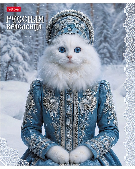 Тетрадь 48 л. кл. "русская красавица" (hatber) б/б,асс-т