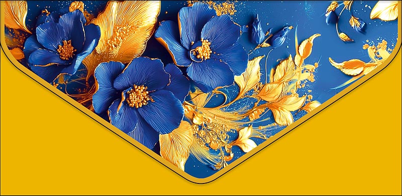 Конверт для денег "цветы" фольга конгрев лак