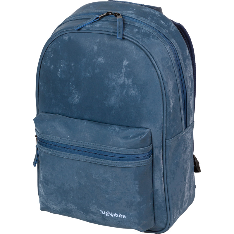 Рюкзак devente "signature" синий 40х28х12см эрг.спинка,кож.зам.
