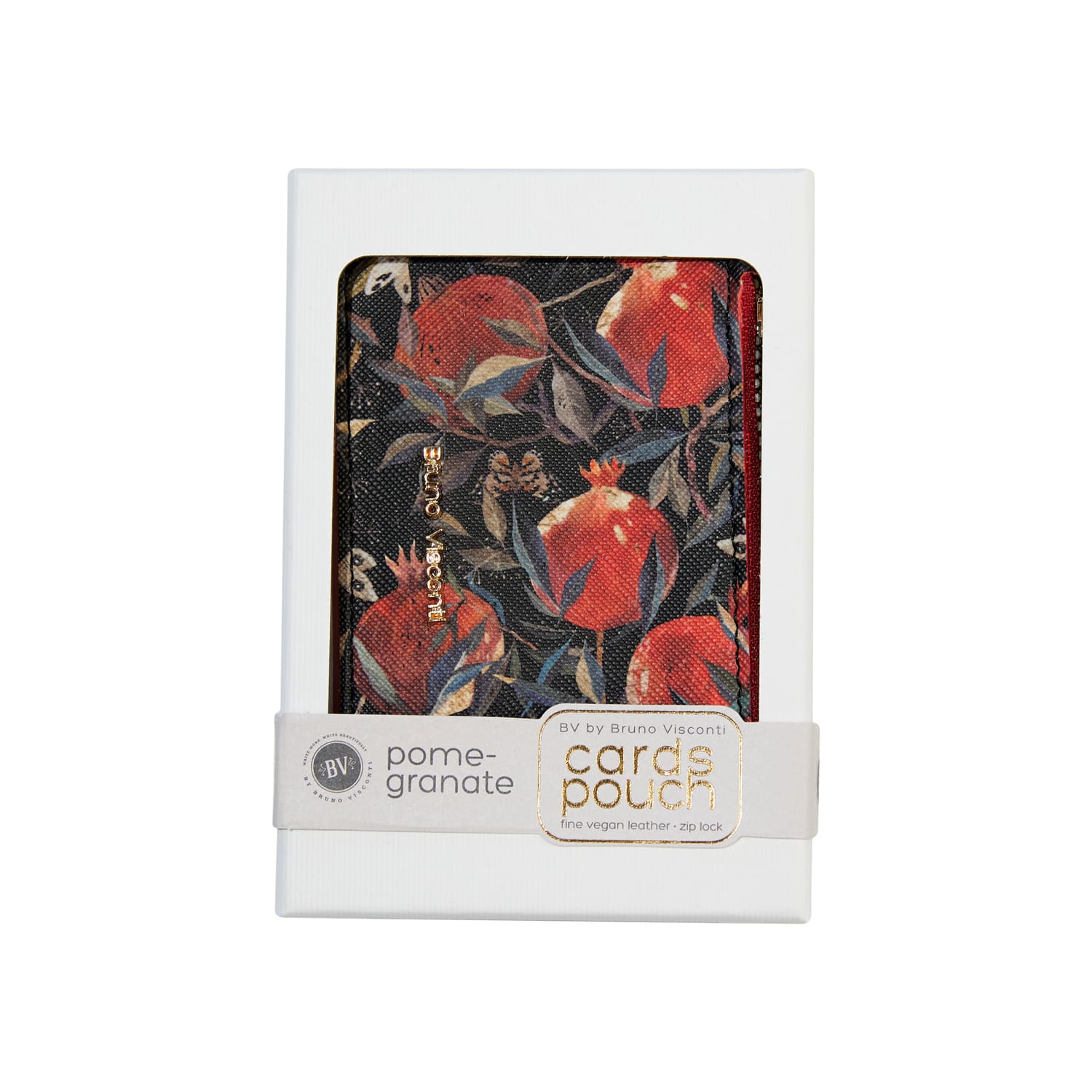 Картхолдер bruno visconti "flora. гранат" 115х80х10мм кож.зам.