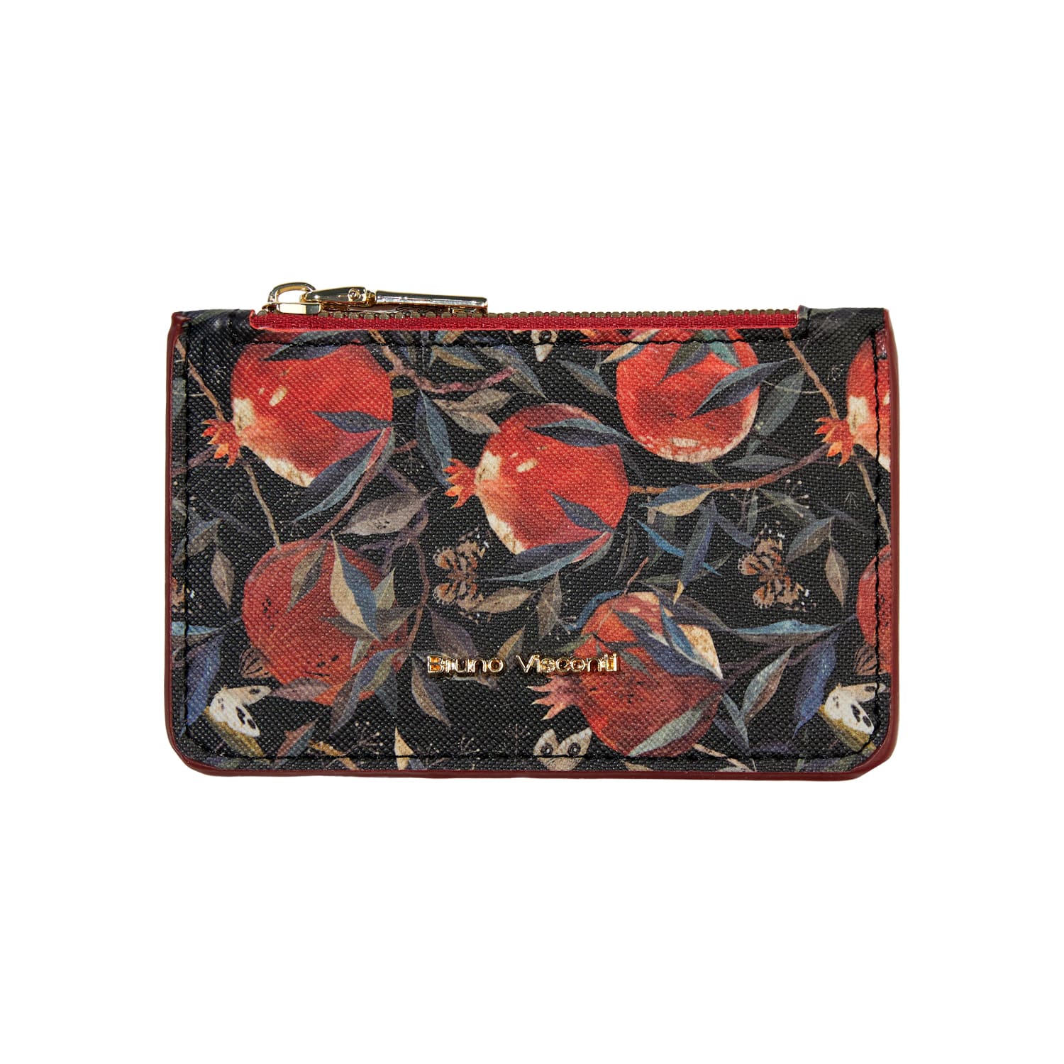 Картхолдер bruno visconti "flora. гранат" 115х80х10мм кож.зам.