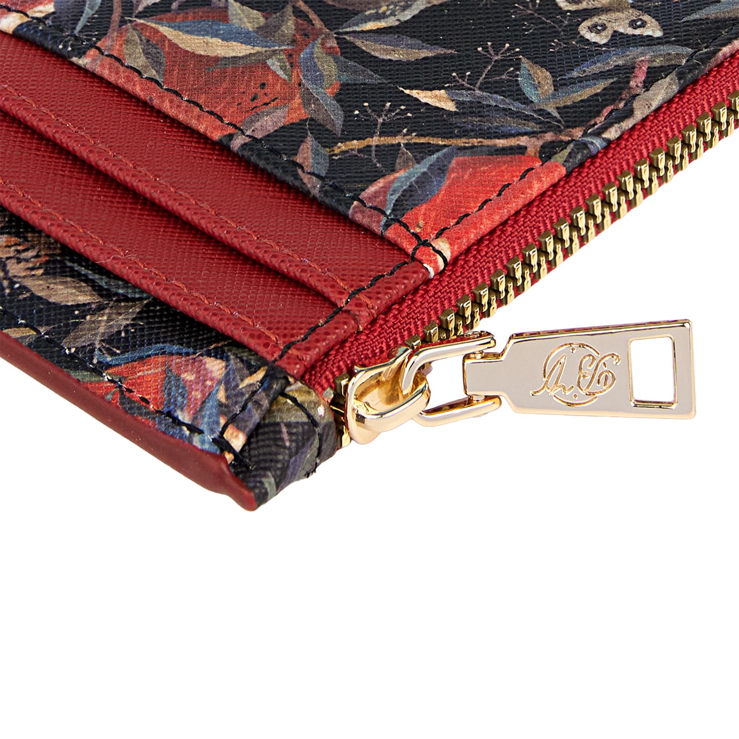 Картхолдер bruno visconti "flora. гранат" 115х80х10мм кож.зам.