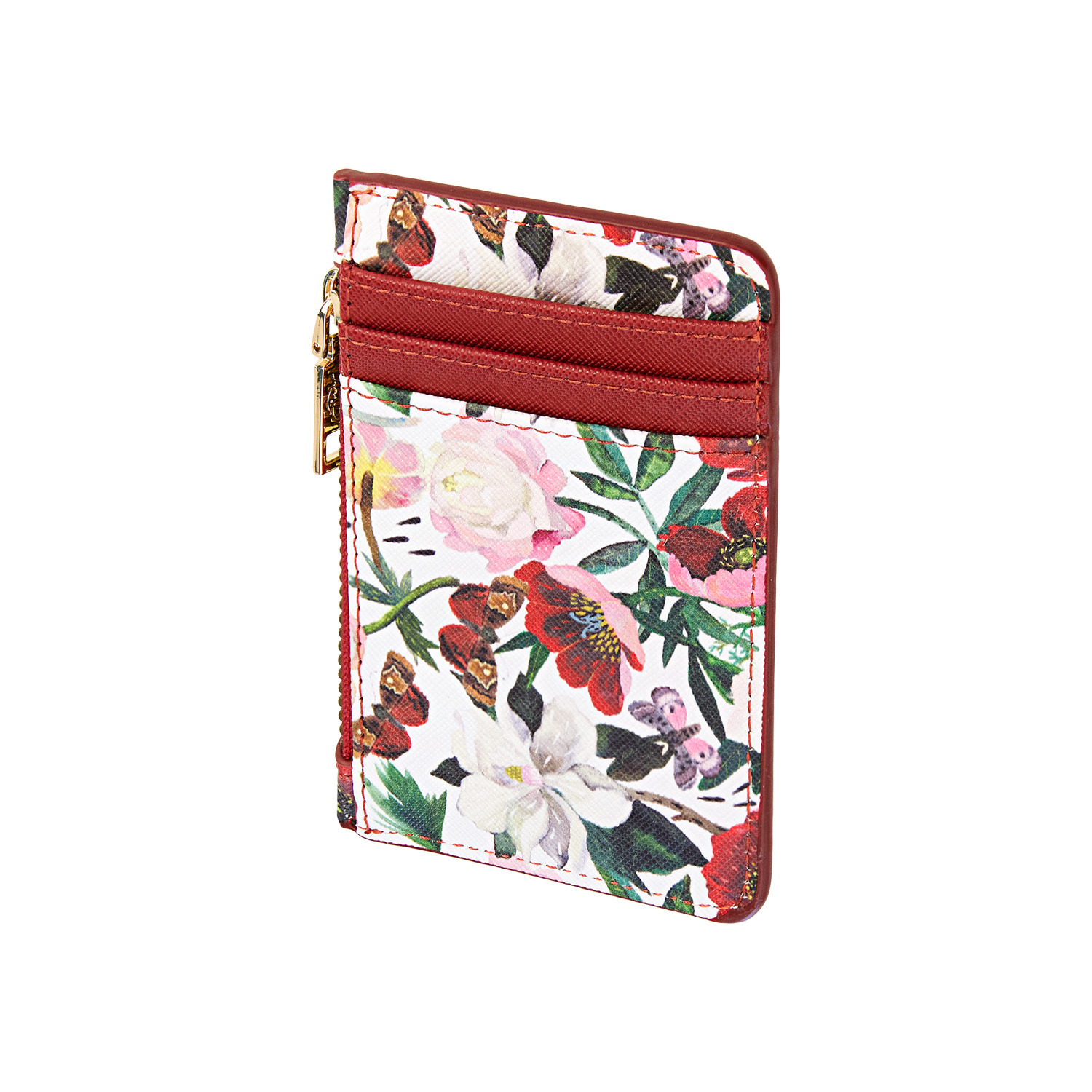 Картхолдер bruno visconti "flora. пионы" 115х80х10мм кож.зам.