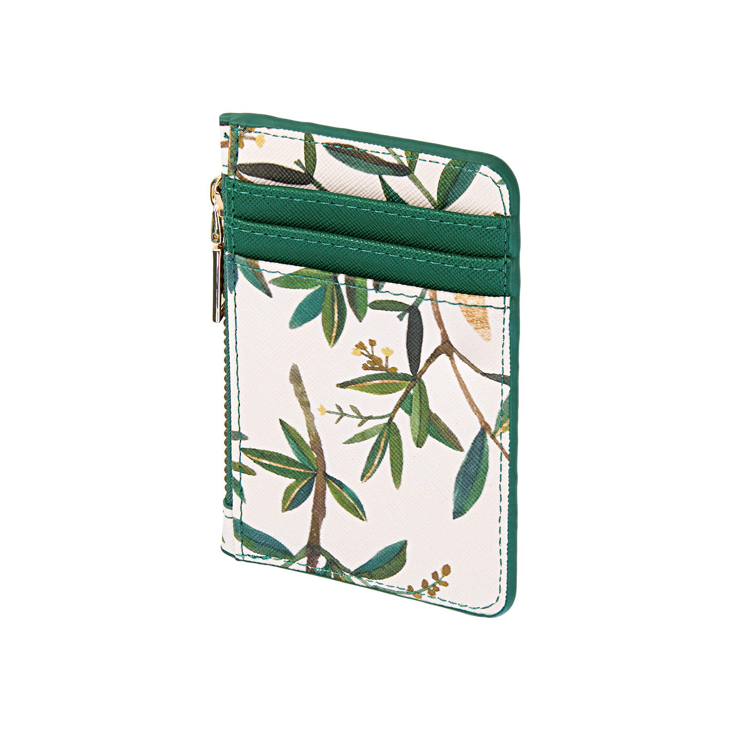 Картхолдер bruno visconti "flora. олива" 115х80х10мм кож.зам.