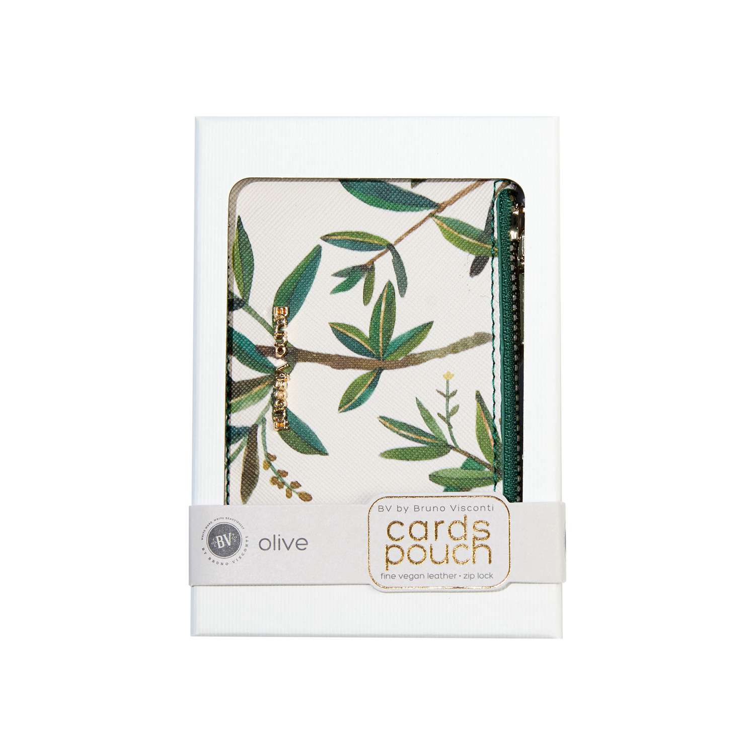Картхолдер bruno visconti "flora. олива" 115х80х10мм кож.зам.