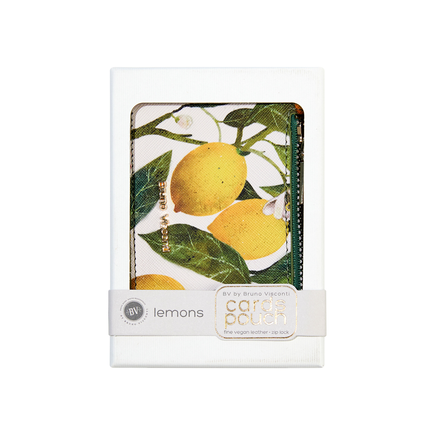 Картхолдер bruno visconti "flora. paradise. lemons" 115х80х10мм кож.зам.