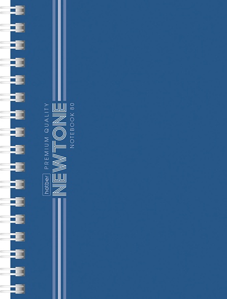 Блокнот а6 гребень 80л. кл. "newtone pastel" чернильное небо (hatber) перфорац.