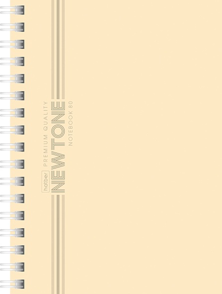 Блокнот а6 гребень 80л. кл. "newtone pastel" лунный камень (hatber) перфорац.