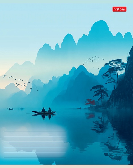 Тетрадь 18л. лин. "природа тишины" (hatber) б/б,асс-т