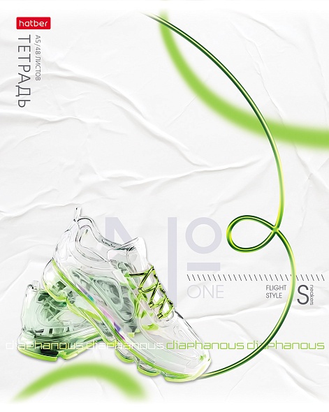 Тетрадь 48л. кл. "лёгкий стиль" (hatber) б/б,асс-т