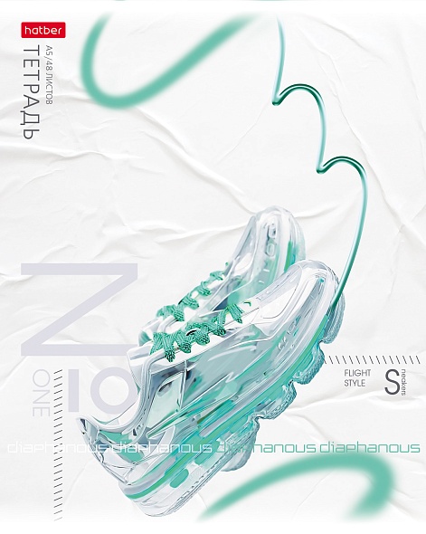 Тетрадь 48л. кл. "лёгкий стиль" (hatber) б/б,асс-т