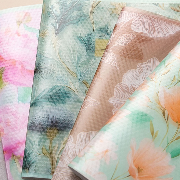 Тетрадь 48л. кл. "дыхание цветов" (hatber) б/б,пласт.обл.,асс-т