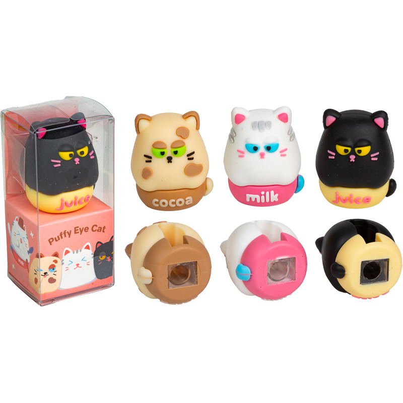 Точилка пластиковая devente "moore cafe" 1 отв. асс-т