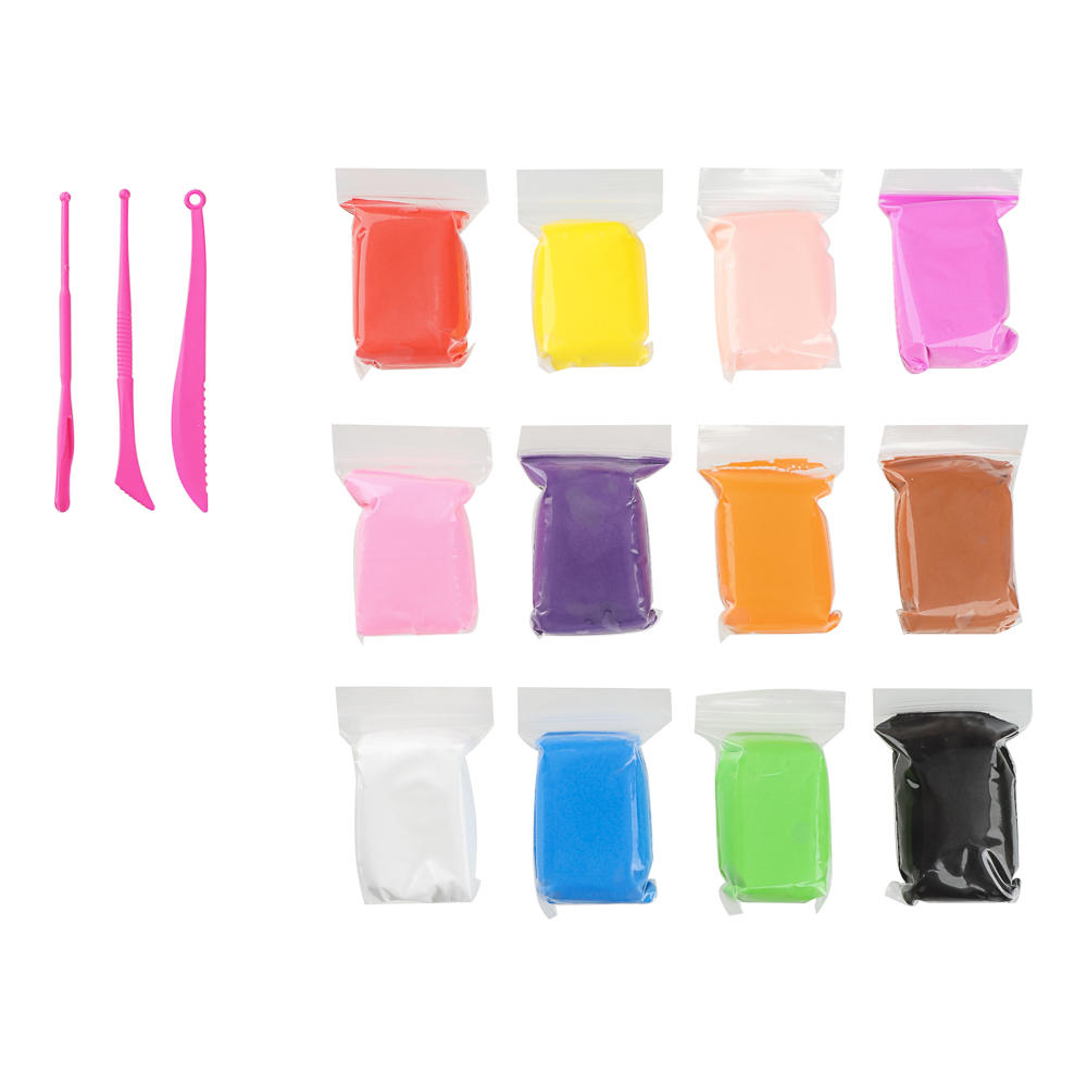 Пластилин "русские супергерои" лёгкий 12цв. 3 стека