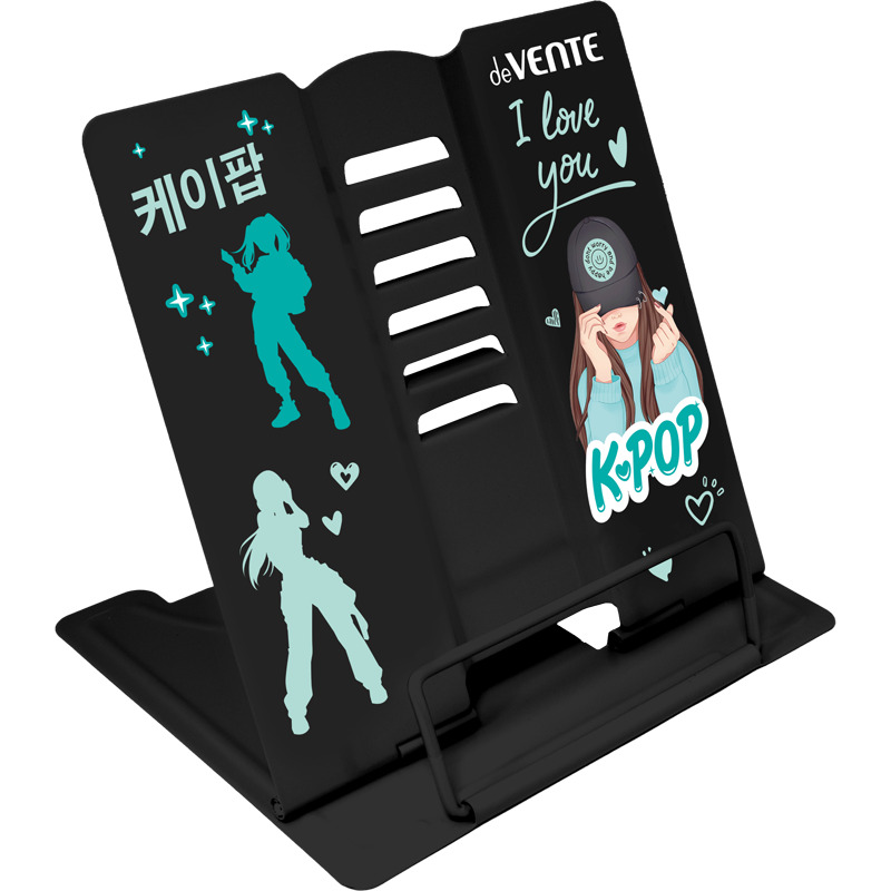 подставка для книг devente "k-pop heartbeat" (15,4х15,2см) металлическая Подставка для книг devente "k-pop heartbeat" (15,4х15,2см) металлическая