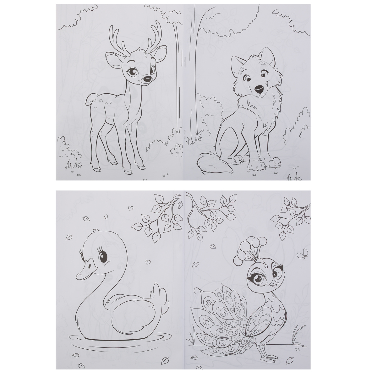 Раскраска "зоопарк" а4 (кокос)