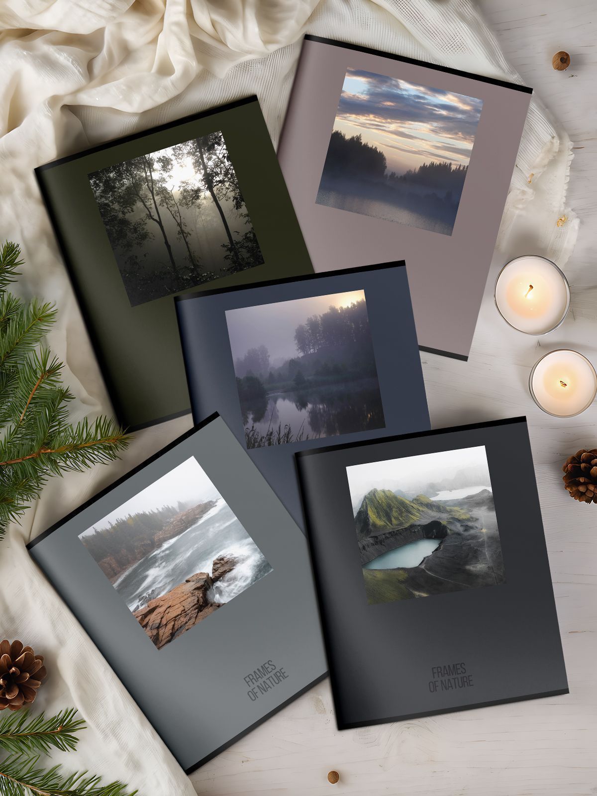 Тетрадь 48л. кл. "пейзаж с рамкой" (schoolformat) б/б,выб.лак,асс-т