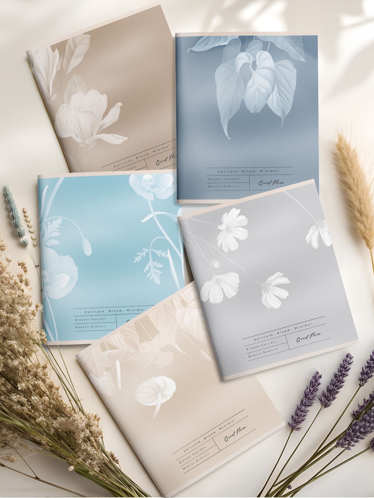 Тетрадь 48л. кл. "цветочный минимализм" (schoolformat) б/б,твин-лак,асс-т