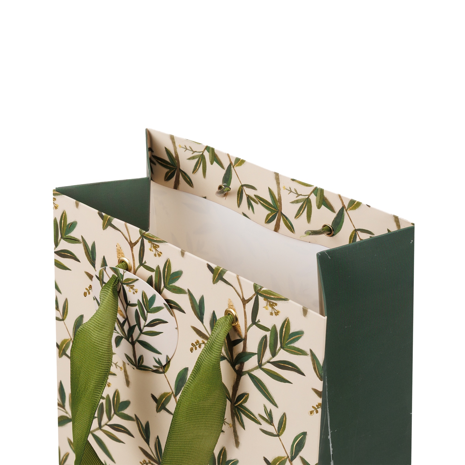 Пакет подарочный "flora. олива" (18х23х10см)
