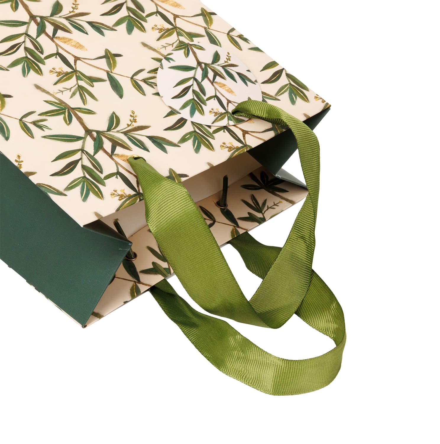 Пакет подарочный "flora. олива" (18х23х10см)
