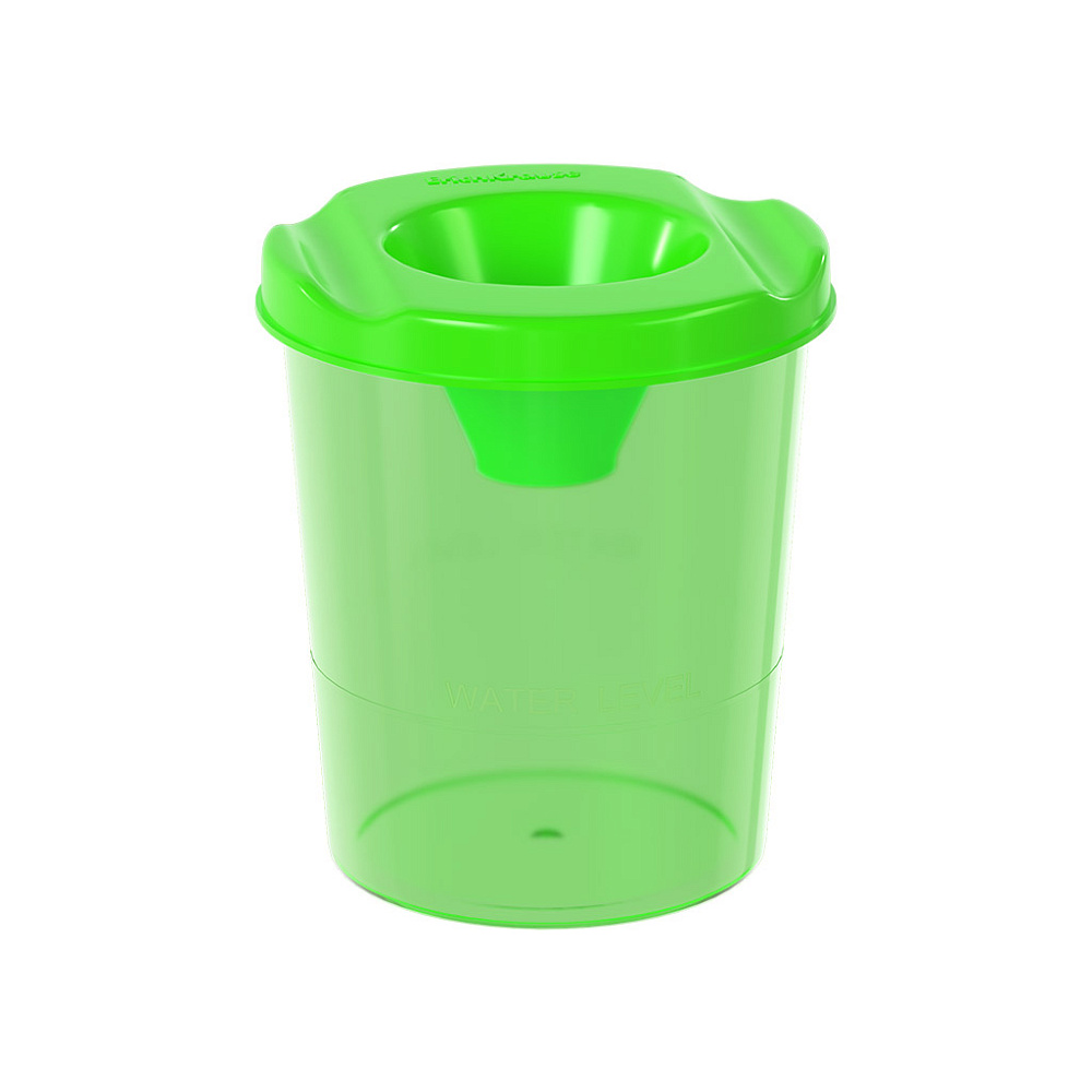 Стакан для кистей "непроливайка" erich krause neon зел. тониров.