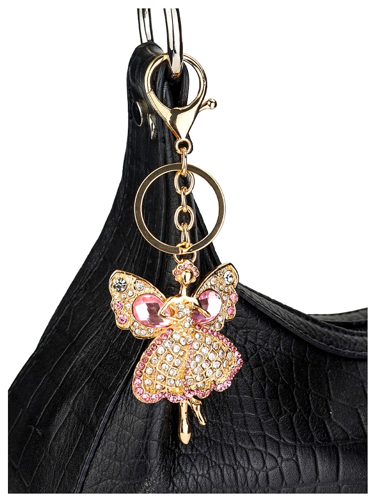 Брелок "цветочная фея" золотистый 6,5х5см