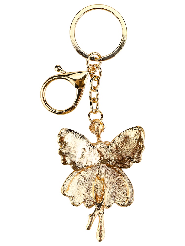 Брелок "цветочная фея" золотистый 6,5х5см