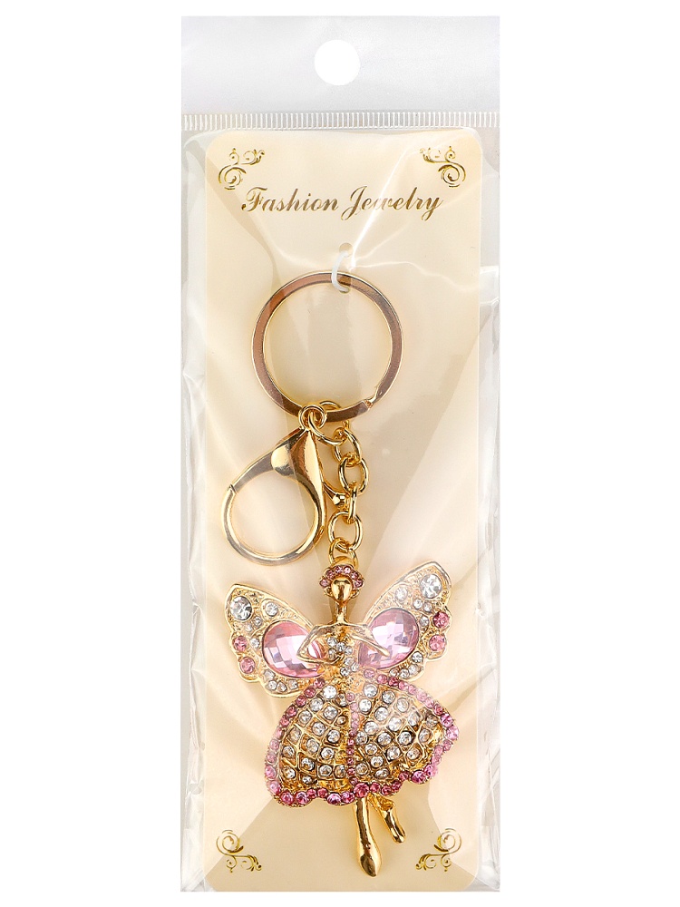 Брелок "цветочная фея" золотистый 6,5х5см