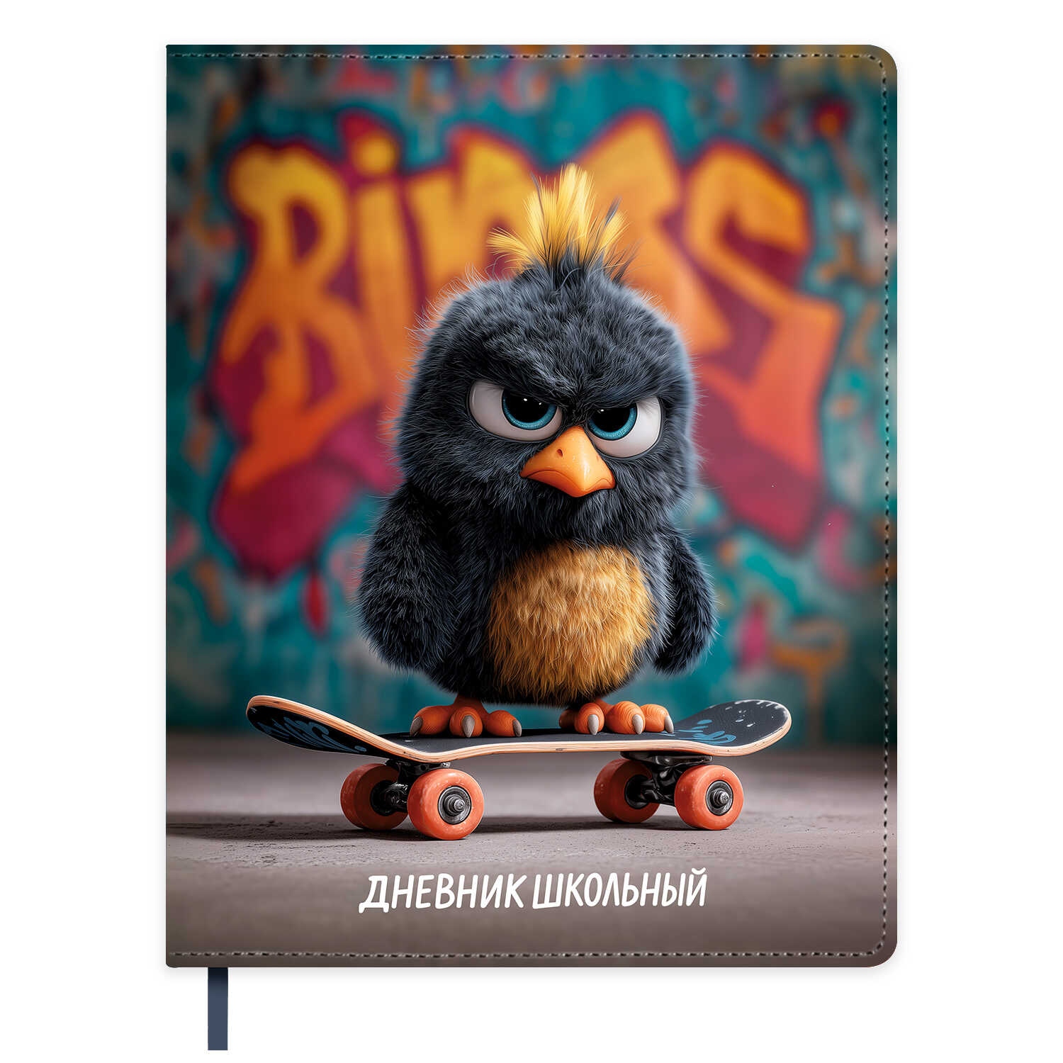 Дневник универс. тв.обл. "опасный птенец" (феникс+) кож.зам.