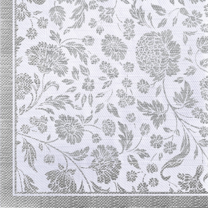 Салфетки бум. 330х330мм 20 шт. 3-сл. "анжелика серебро на белом"