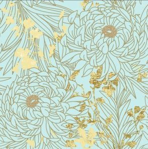 Салфетки бум. 330х330мм 20 шт. 3-сл. "золотые цветы тиффани"