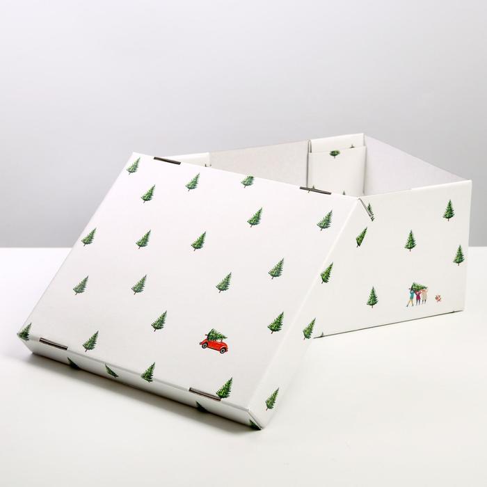 Коробка "новый год" 31,2х25,6х16,1см