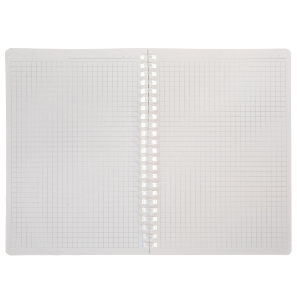 Блокнот а6+ спираль 80л. кл. "бабочки. цветы" (hatber) пласт.обл.