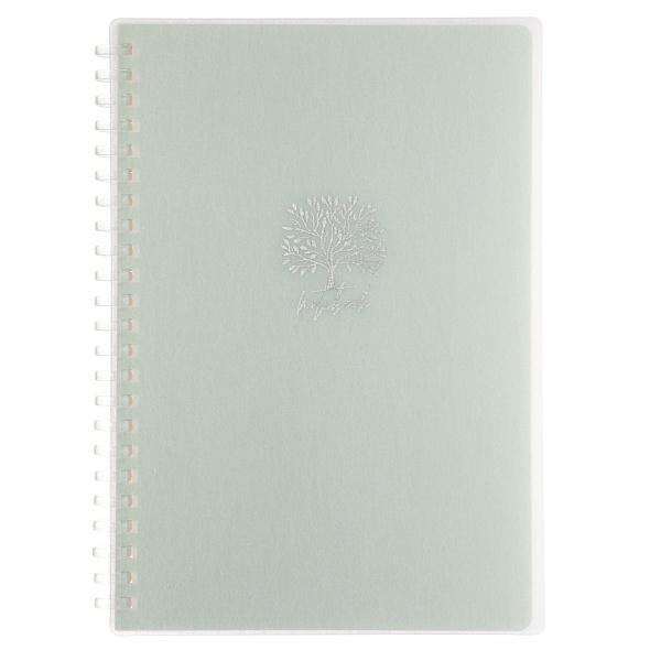 Тетрадь спираль пласт.обл. 80л. кл. "кофейные истории. древо" (hatber) т/б,тиснен.фольгой