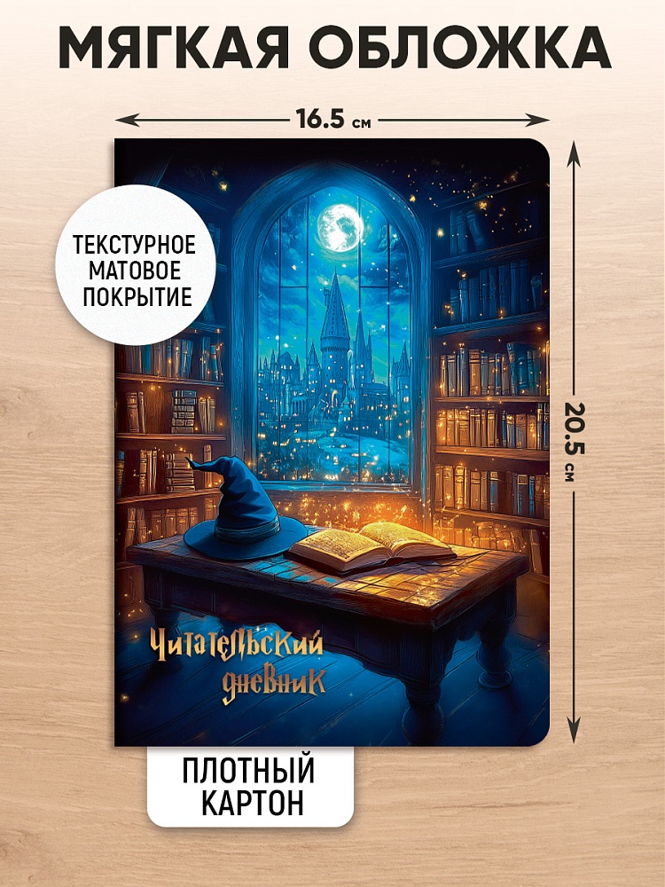 Дневник читательский а5 24л. "волшебство чтения" (проф-пресс)