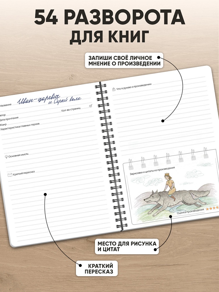 Дневник читательский гребень а5 52л. "стопка книг" (проф-пресс)