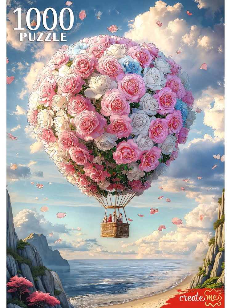 Пазлы 1000 дет. "воздушный шар" (рыжий кот)