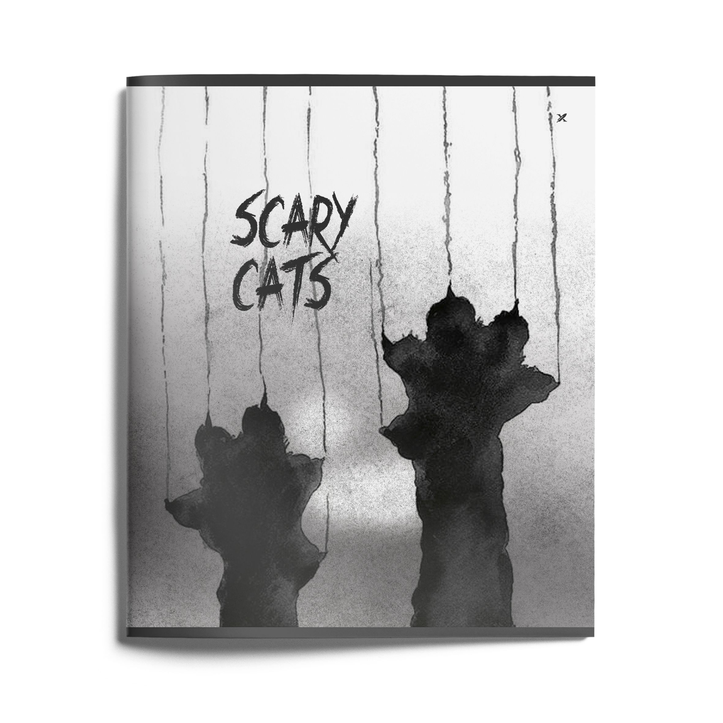 Тетрадь 48л. кл. "scary cat" (lorex) б/б,софт тач,запечатка форз.,дв.обл.,асс-т