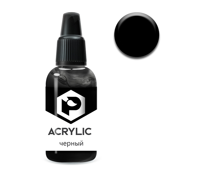 Краска для моделизма "acrylic" черный